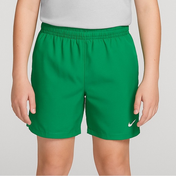 Nike Youth Dri-Fit Green Athletic Shorts Size L (A162) - Picture 1 of 7